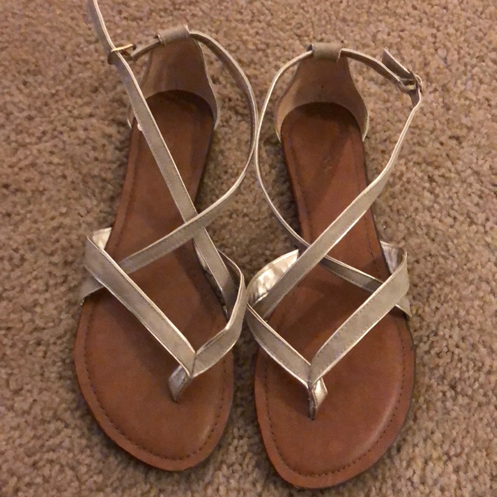 Brand New Merona Gold strappy sandals